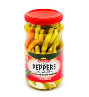 Hot Pepper Pickles in jar "Baraka" 350 g * 12